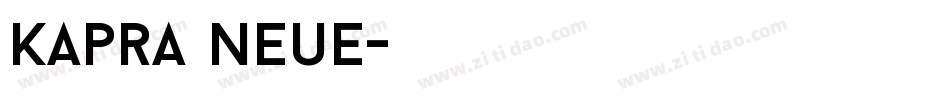 Kapra Neue字体转换